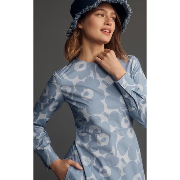nwt ANTHROPOLOGIE x MARIMEKKO sz M Katse Unikko Midi - Picture 2 of 4